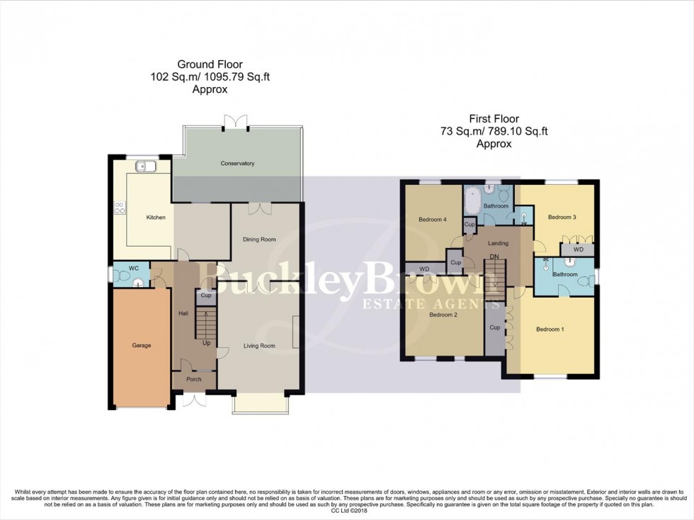 Floorplan for Ambleside Drive, Bolsover, Chesterfield