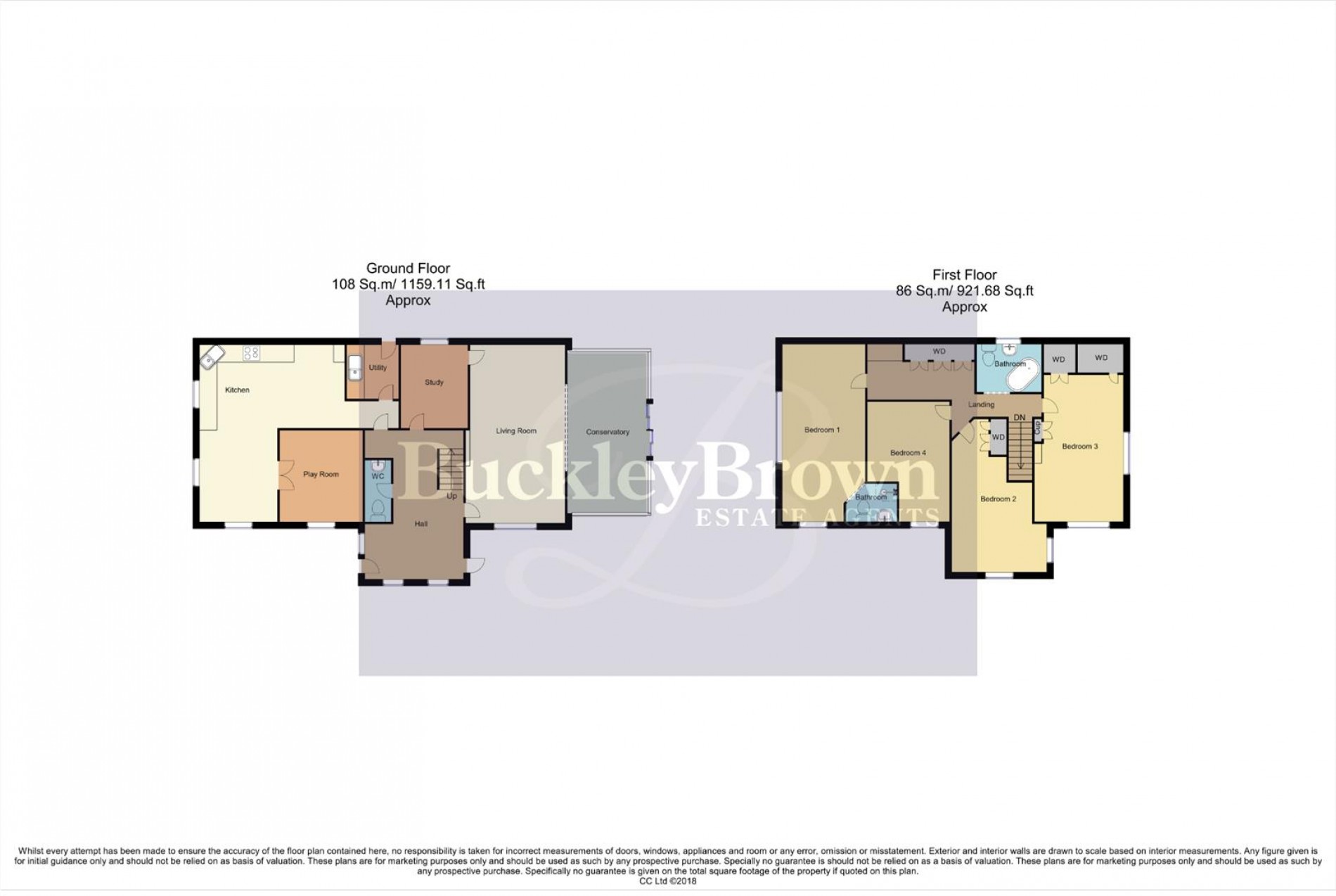 Floorplan for Priory Avenue, Ravenshead, Nottingham
