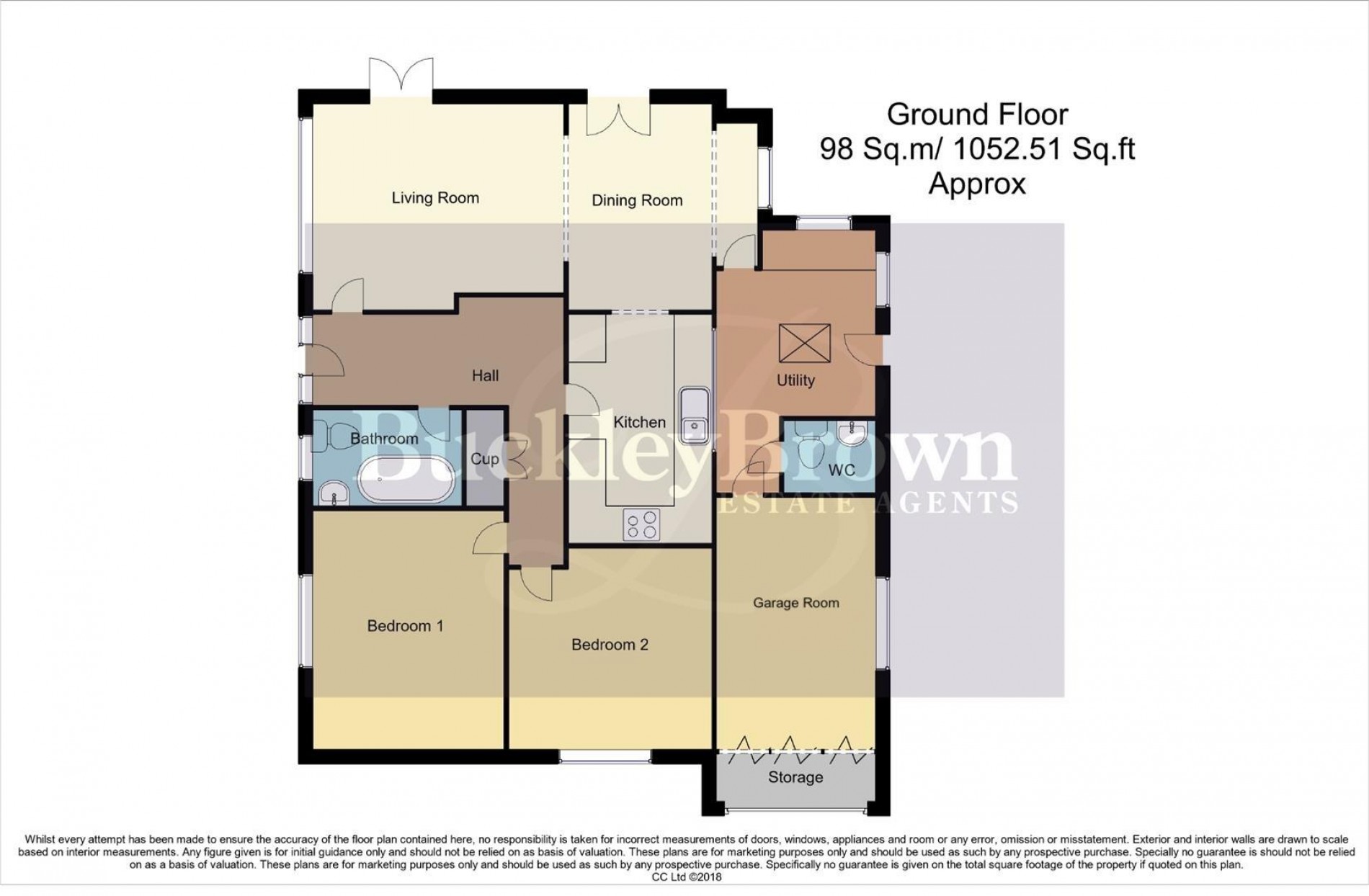 Floorplan for Birkland Drive, Edwinstowe, Mansfield