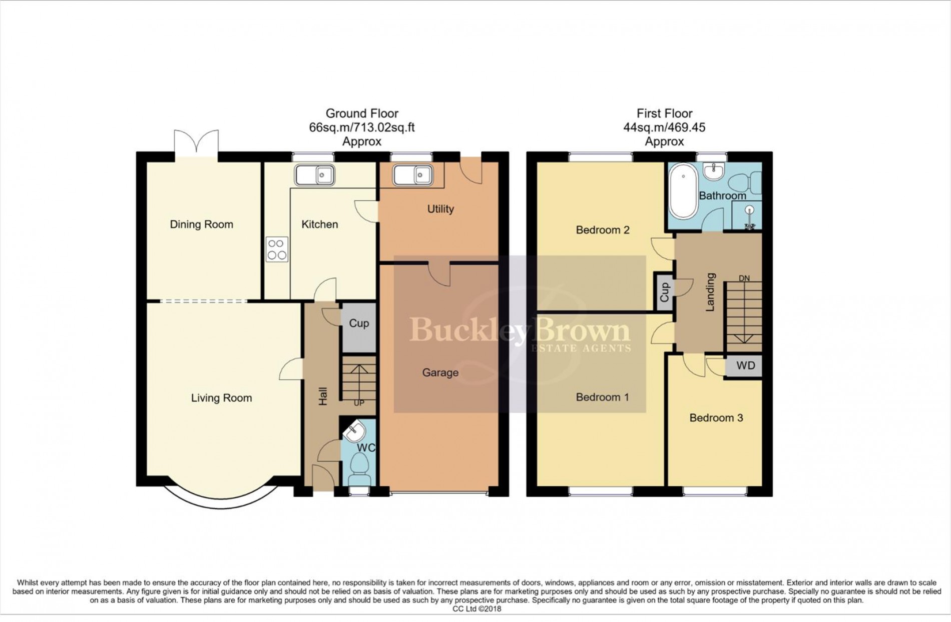 Floorplan for Heatherley Drive, Forest Town, Mansfield