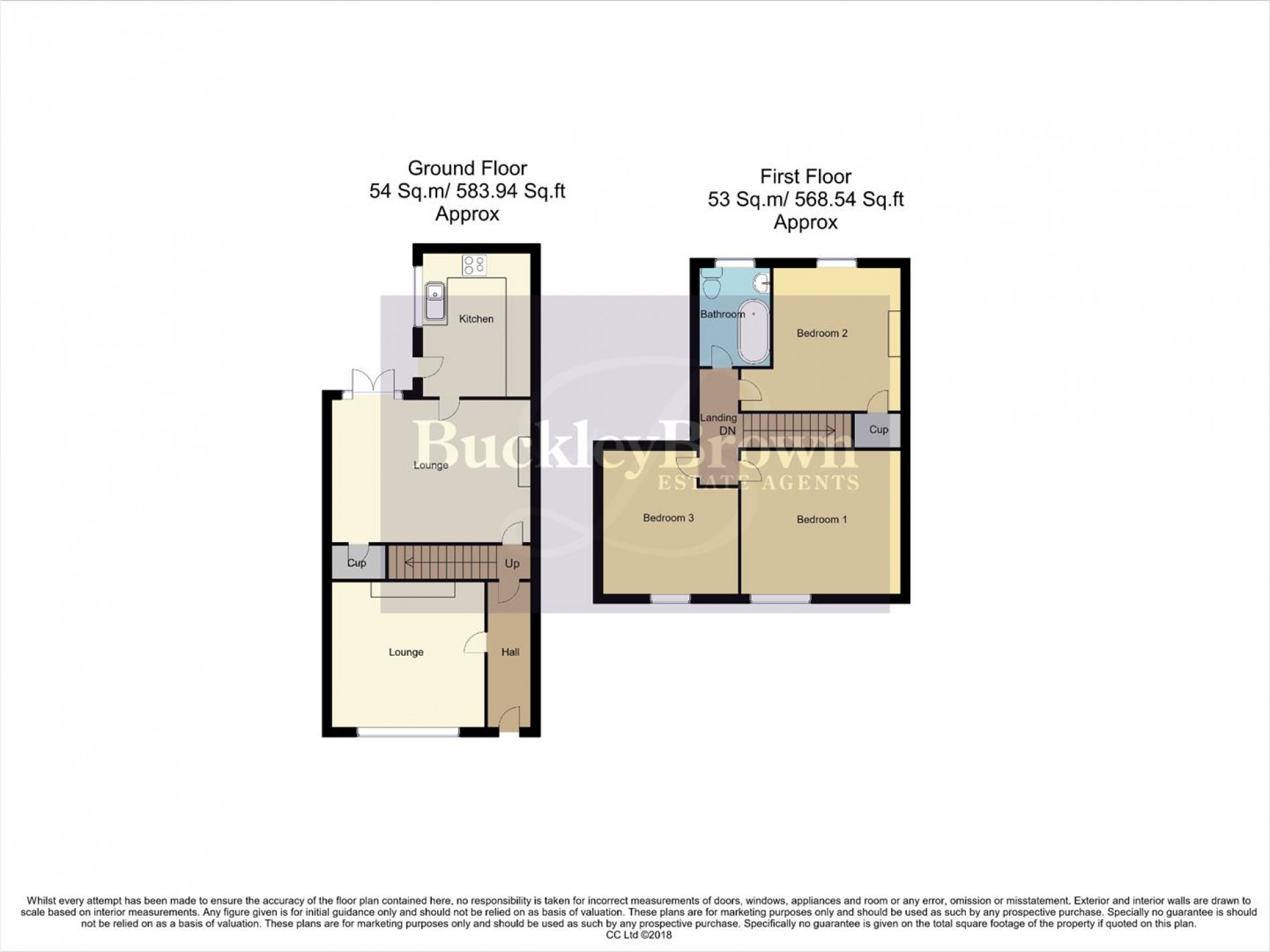 Floorplan for Gladstone Street, Kirkby-In-Ashfield, Nottingham