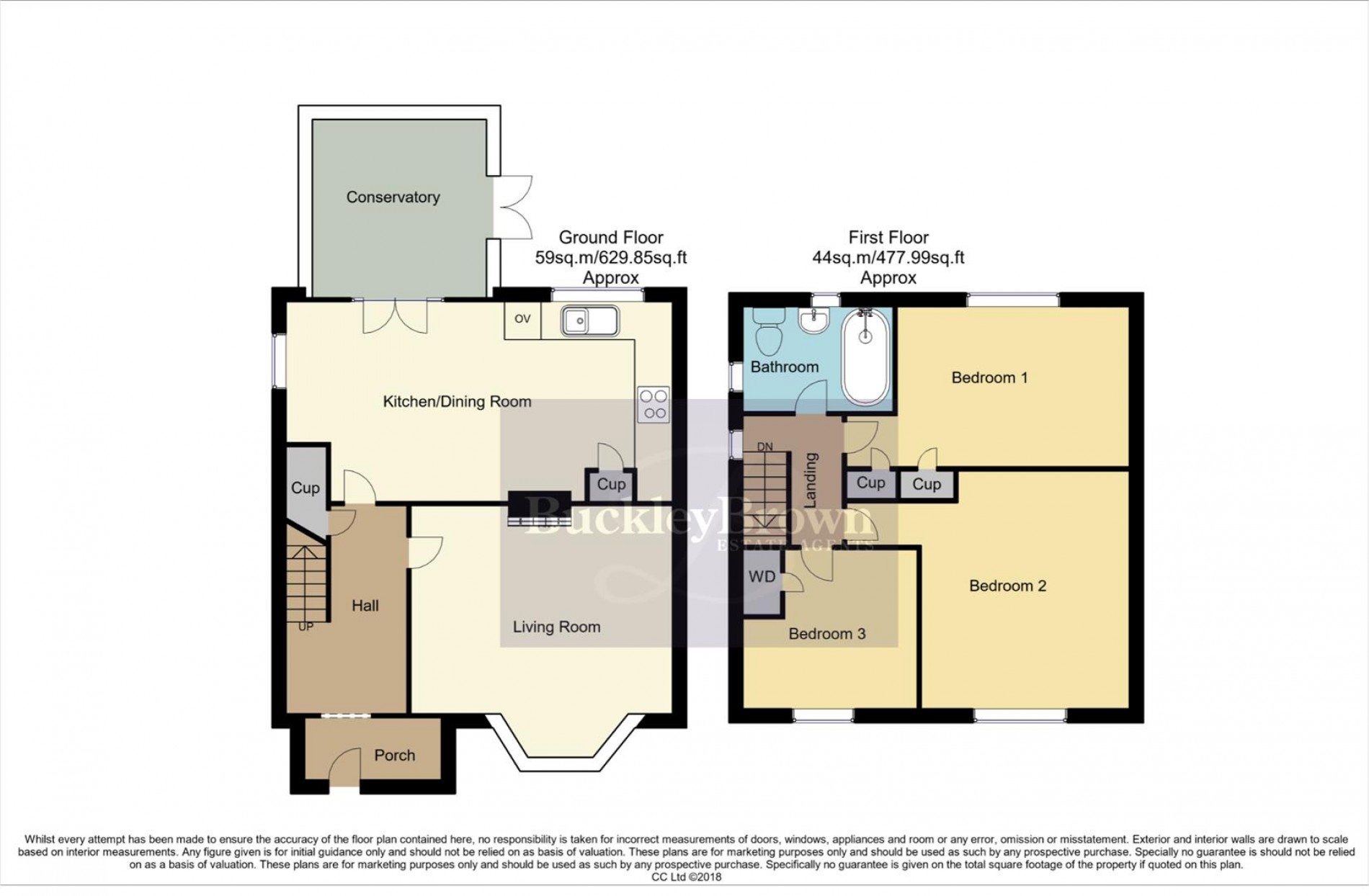 Floorplan for Walnut Tree Crescent, Forest Town, Mansfield