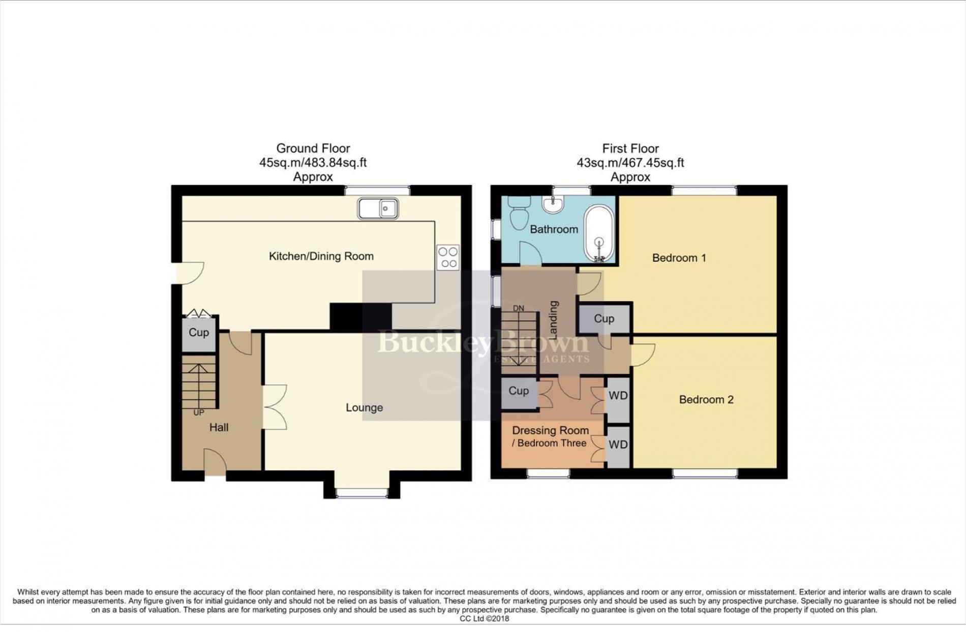 Floorplan for Manor Court Road, Bolsover, Chesterfield