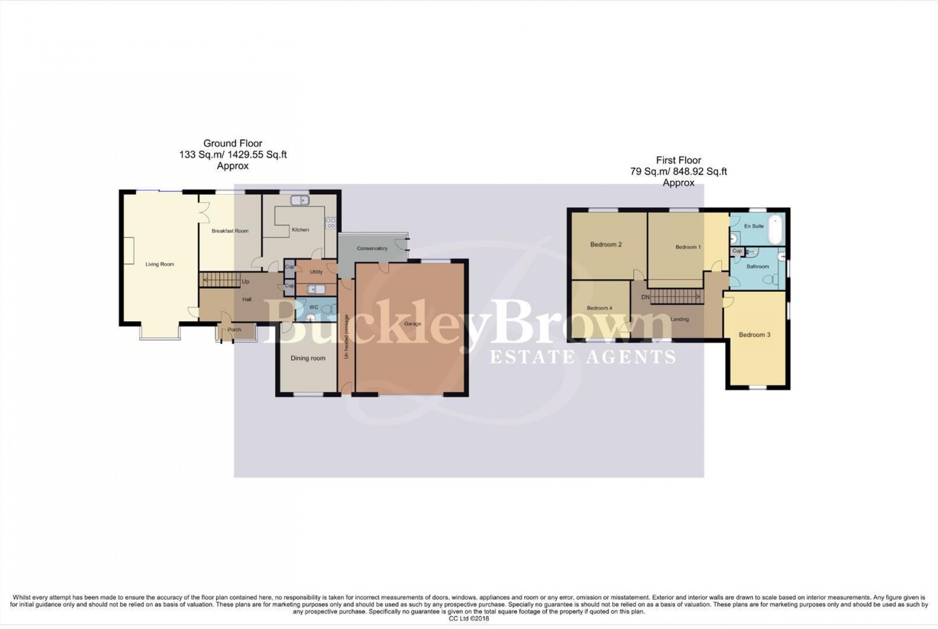 Floorplan for Dover Beck Close, Ravenshead, Nottingham