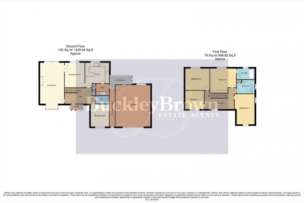 Floorplan for Dover Beck Close, Ravenshead, Nottingham