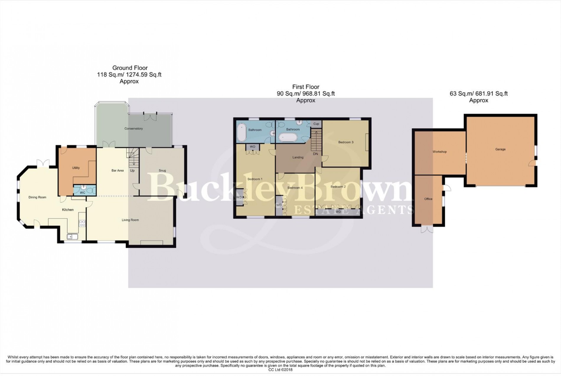 Floorplan for The Hill, Glapwell, Chesterfield