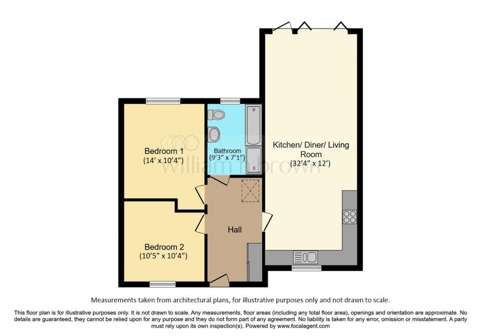 Floorplan for Plot 2, The Aspen, Rock Valley, Mansfield