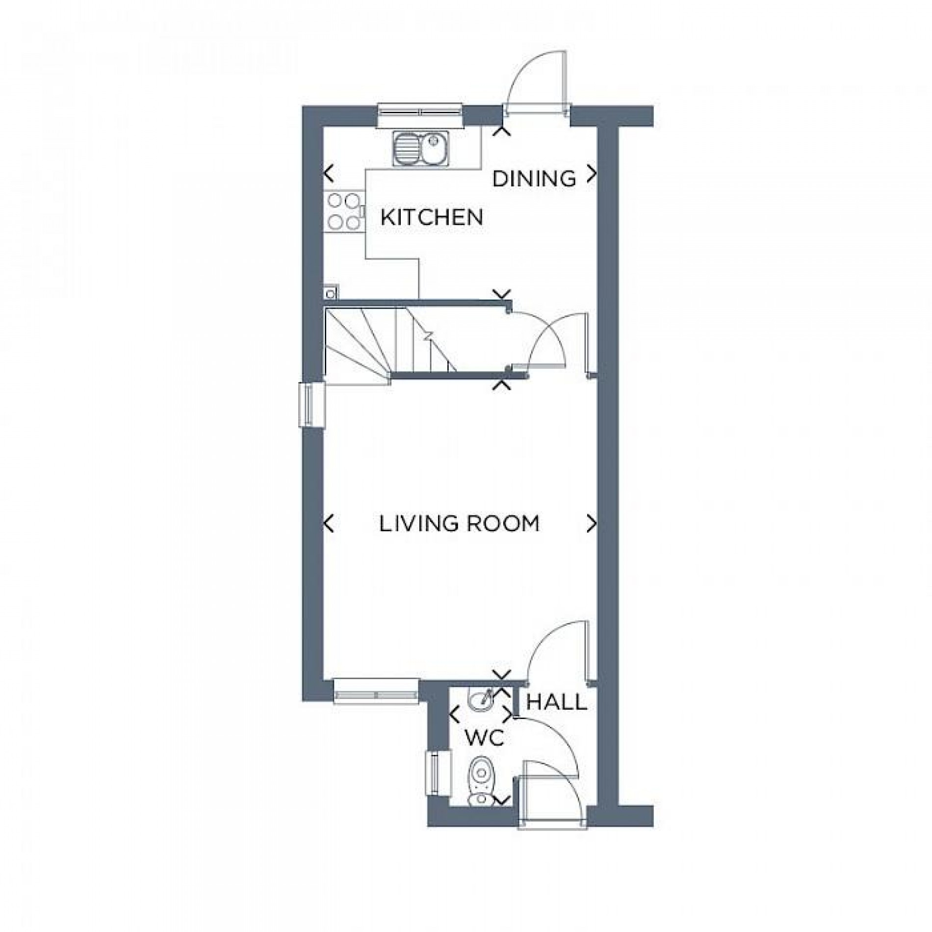 Floorplan for Curlew Street, Poolsbrook, Chesterfield