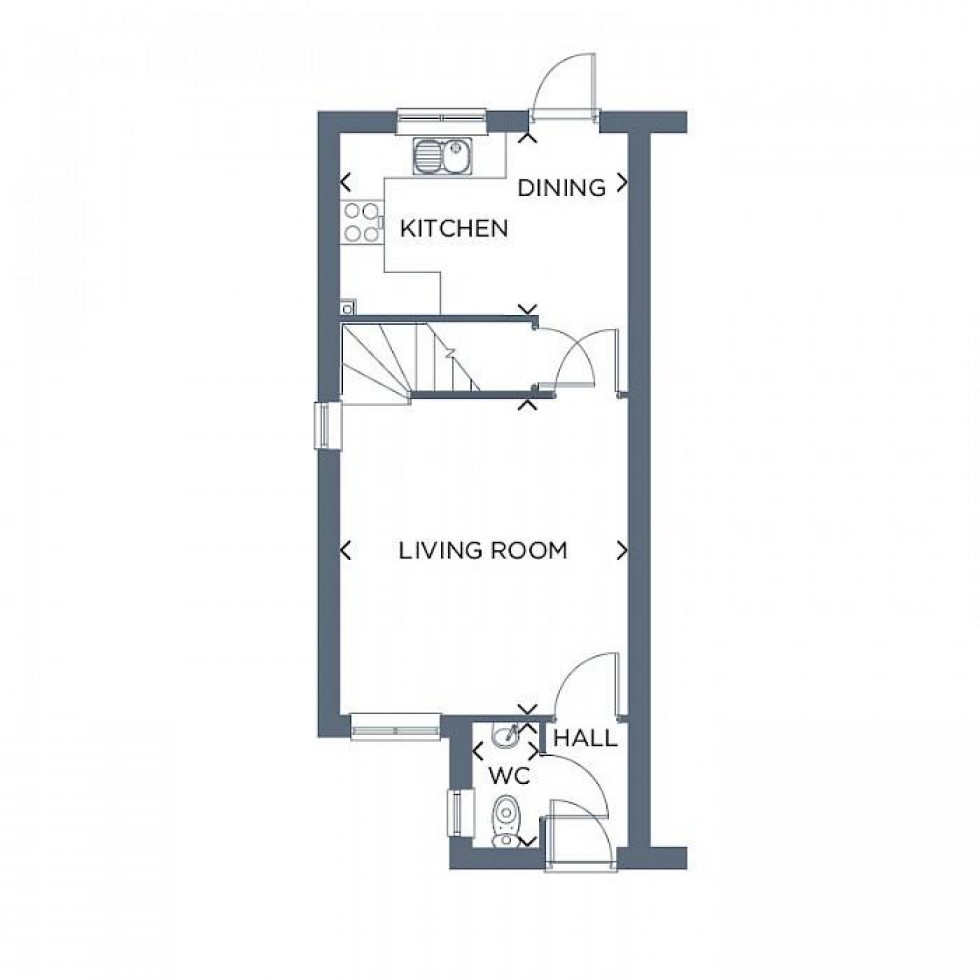 Floorplan for Curlew Street, Poolsbrook, Chesterfield