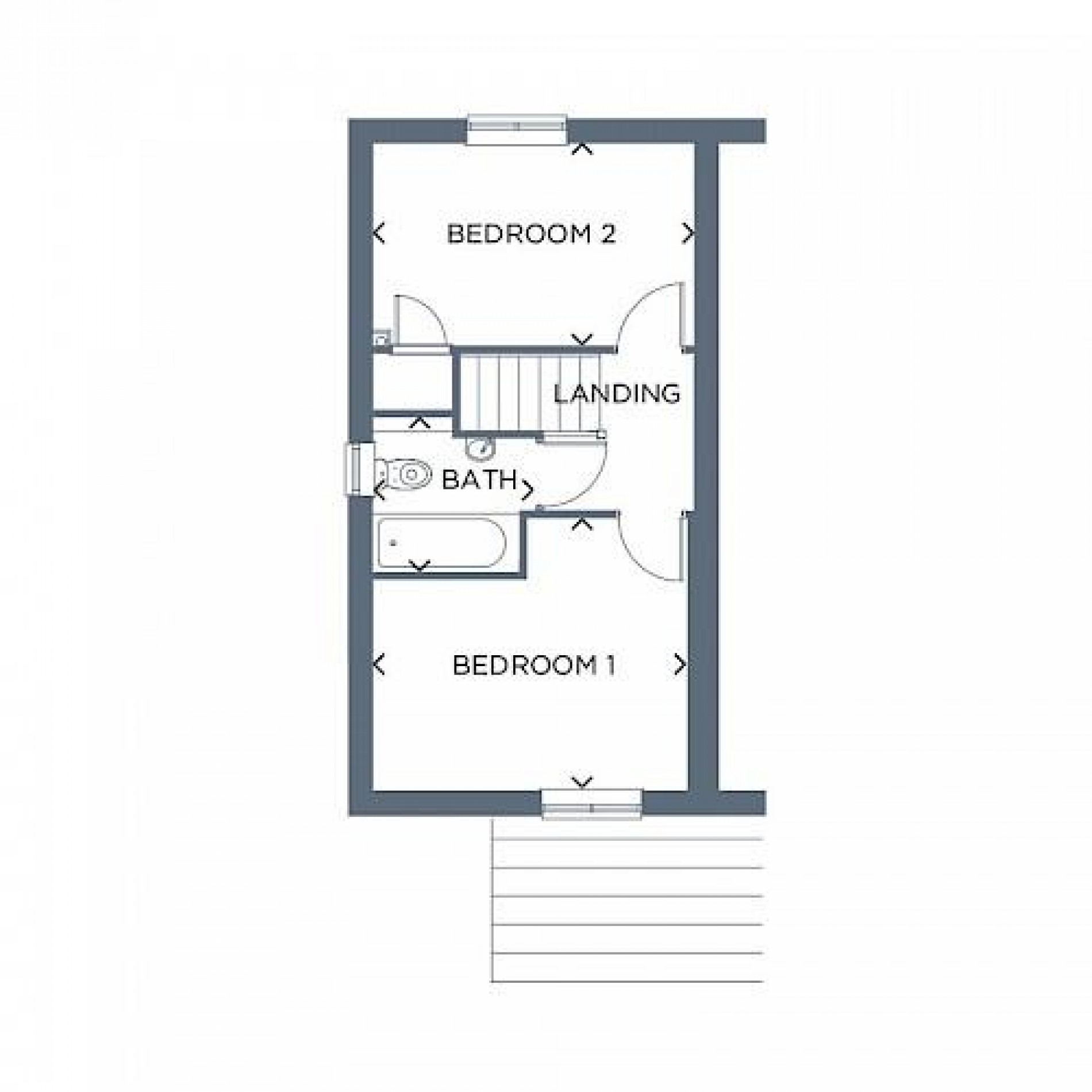 Floorplan for Curlew Street, Poolsbrook, Chesterfield