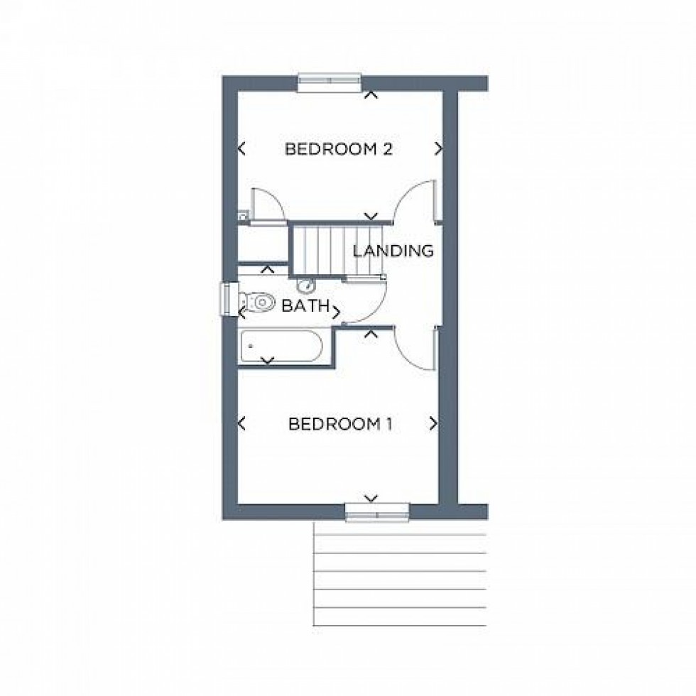 Floorplan for Curlew Street, Poolsbrook, Chesterfield