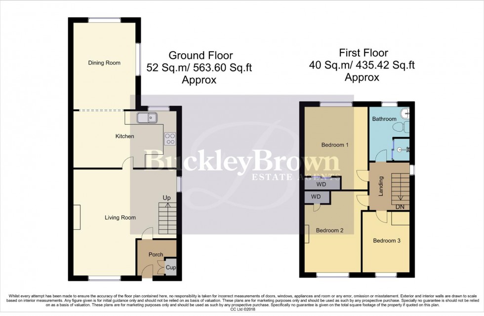 Floorplan for Saville Way, Warsop, Mansfield