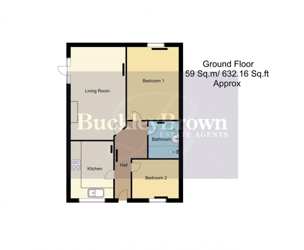 Floorplan for Millennium Court, Mansfield