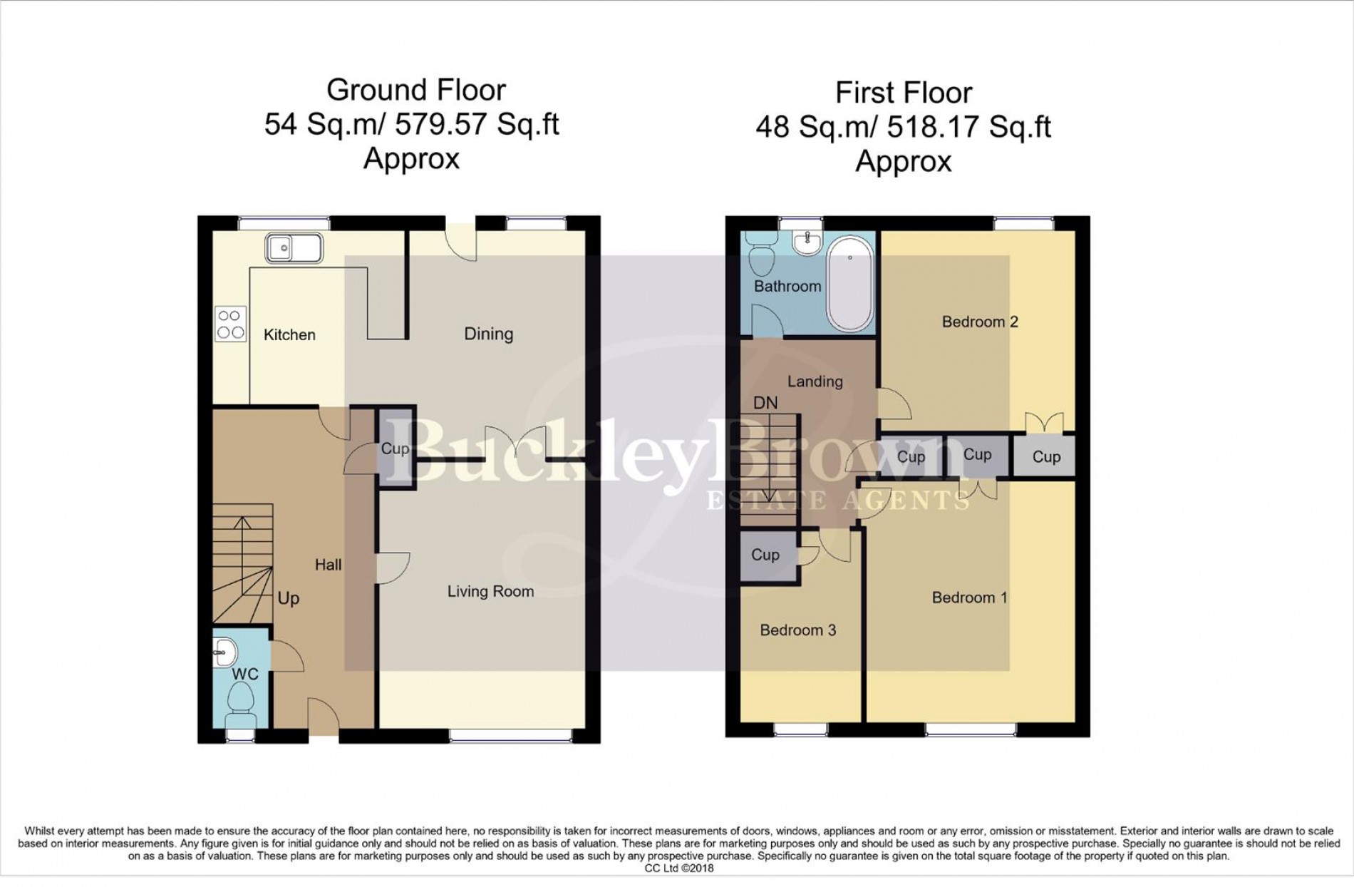 Floorplan for Minster Close, Kirkby-In-Ashfield, Nottingham