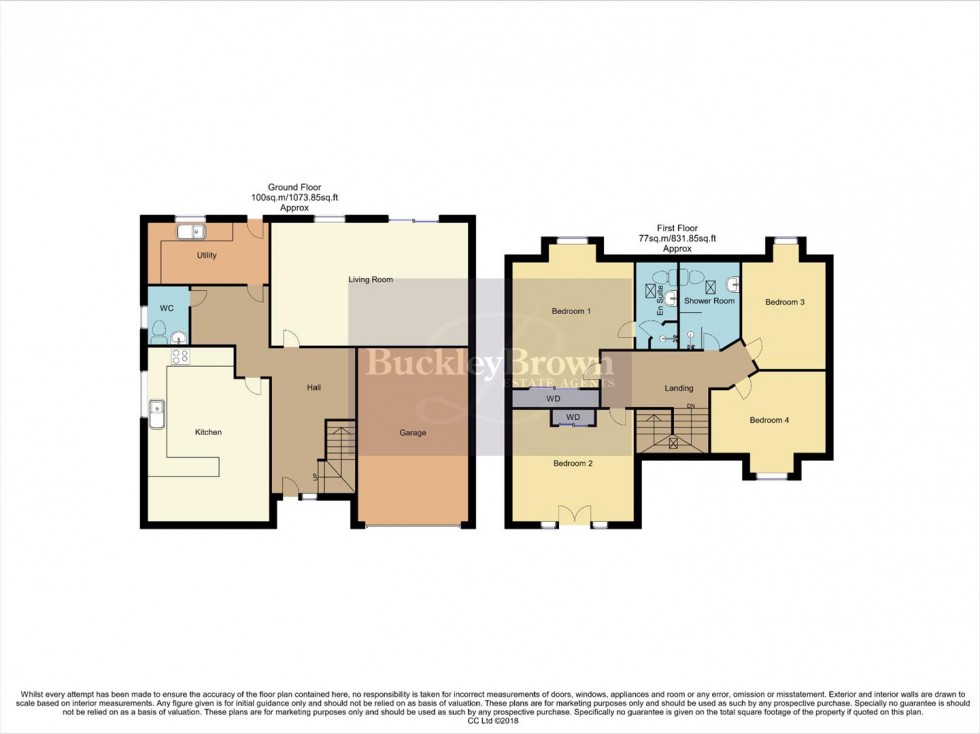 Floorplan for Bamford Road, Inkersall, Chesterfield