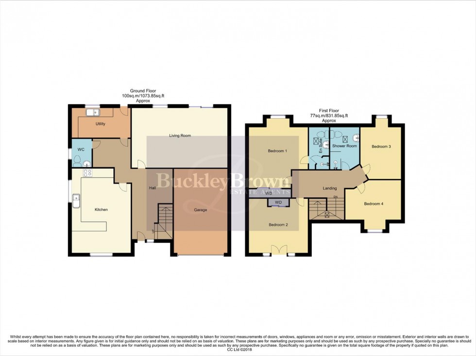 Floorplan for Bamford Road, Inkersall, Chesterfield