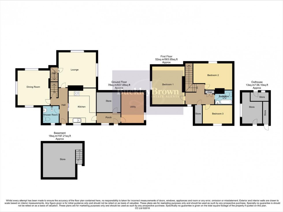 Floorplan for Mansfield Road, Creswell, Worksop
