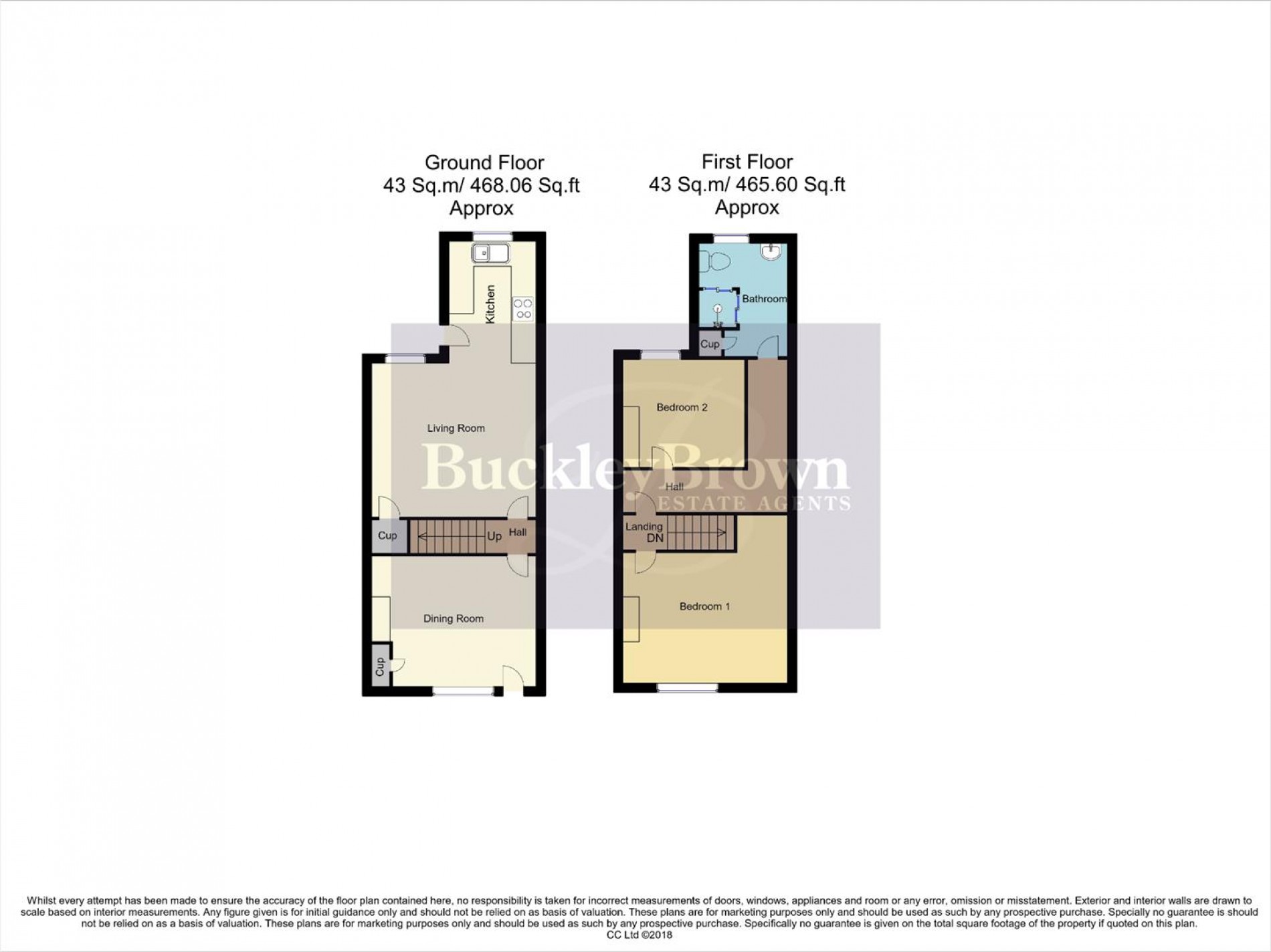Floorplan for Draycott Road, North Wingfield, Chesterfield