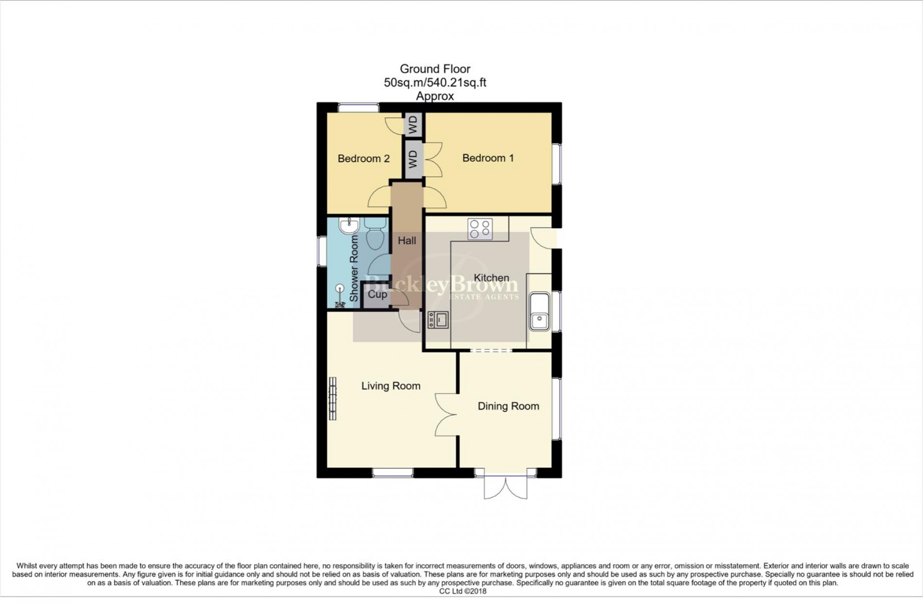 Floorplan for Bent Lane, Staveley, Chesterfield