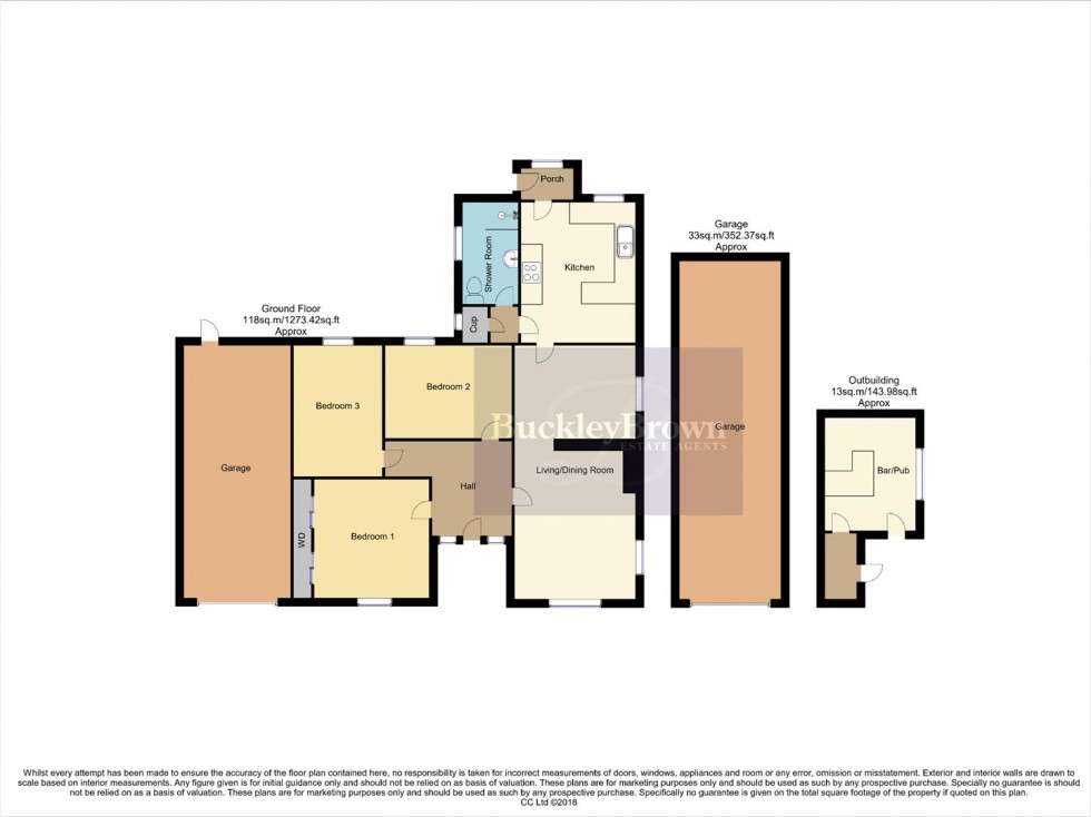 Floorplan for Ringwood Road, Brimington, Chesterfield