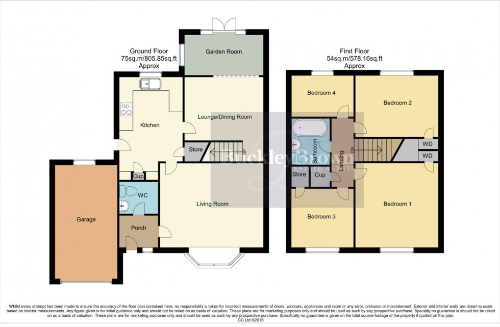 Floorplan for Elm Close, Bolsover, Chesterfield