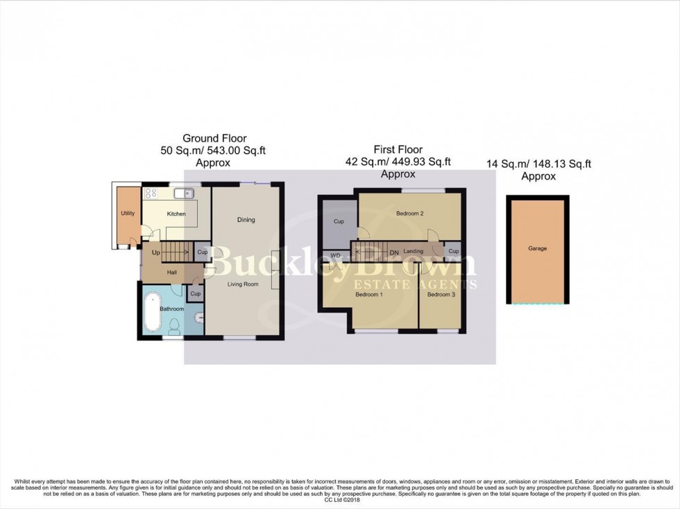 Floorplan for The Close, Langwith Junction, Mansfield