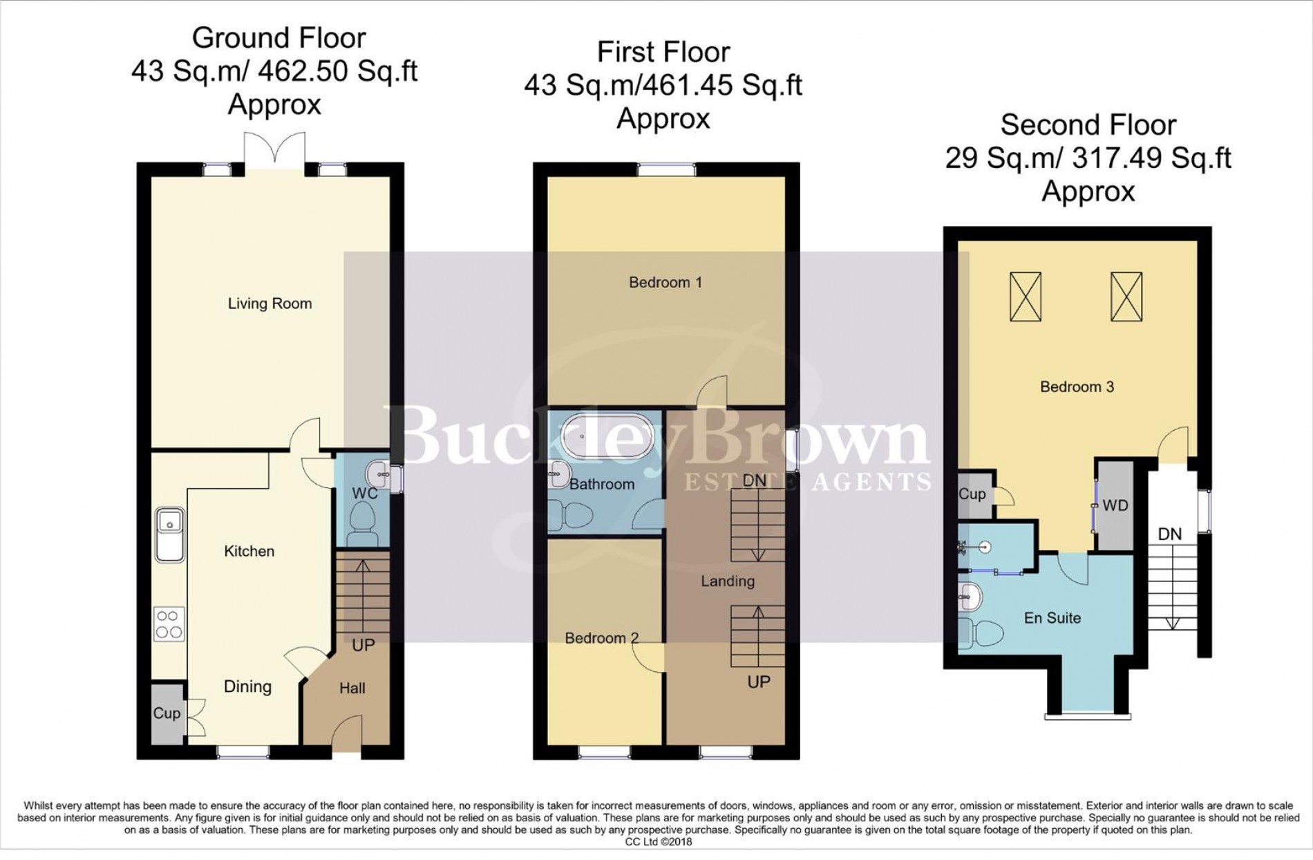 Floorplan for Betony Grove, Kirkby-In-Ashfield, Nottingham