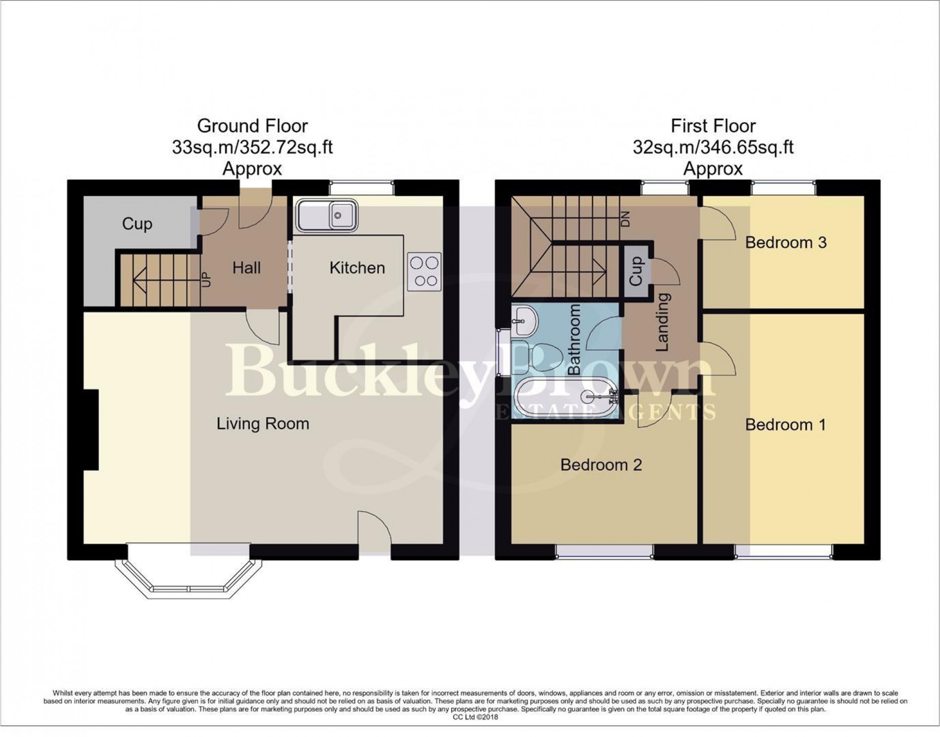 Floorplan for Elmhurst Avenue, South Normanton, Alfreton