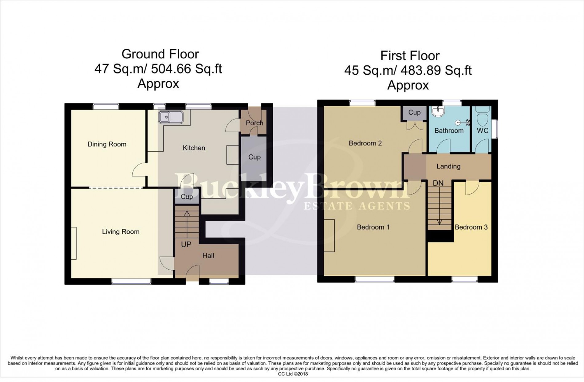 Floorplan for 18 The Homesteads, Warsop, Mansfield
