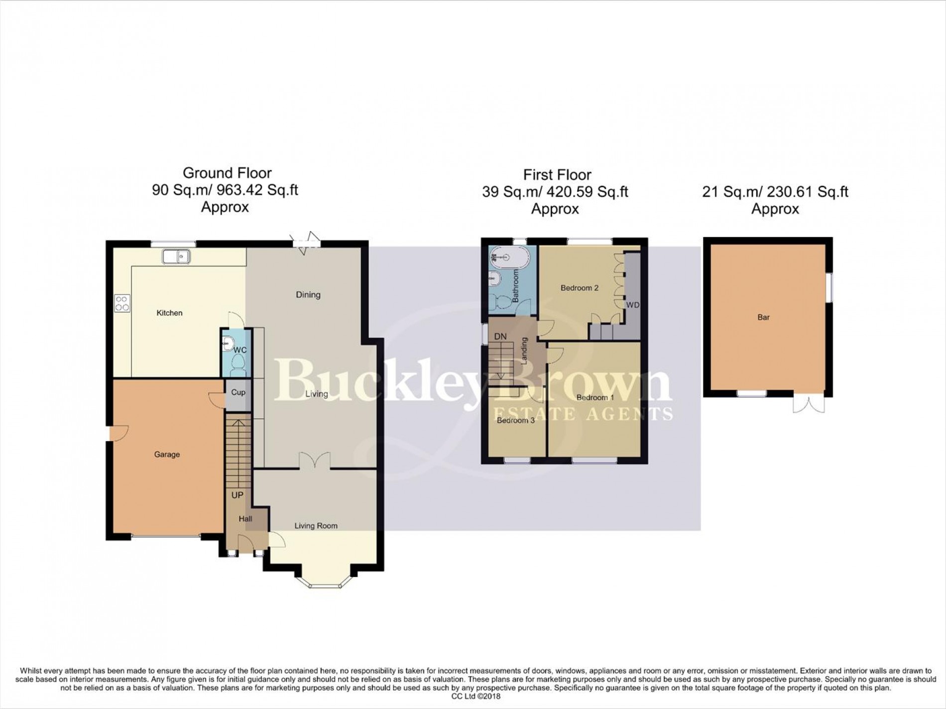 Floorplan for Fairholme Drive, Mansfield