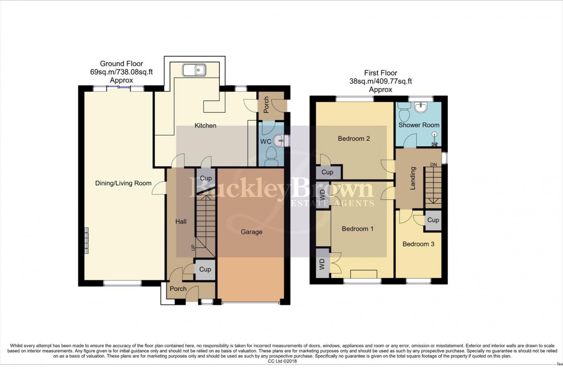 Floorplan for Norwich Close, Mansfield Woodhouse, Mansfield