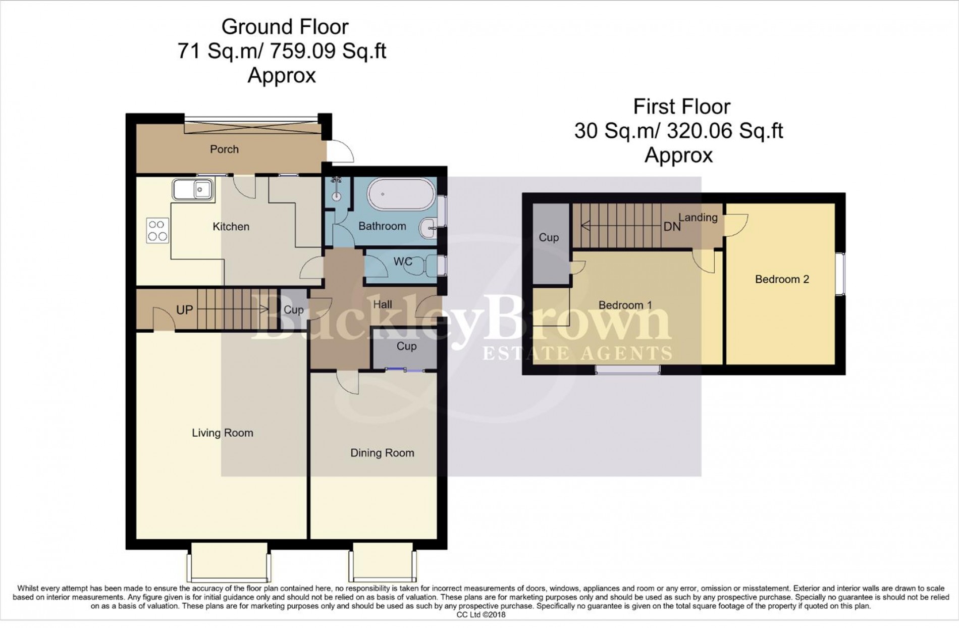 Floorplan for Briar Court, New Ollerton, Newark