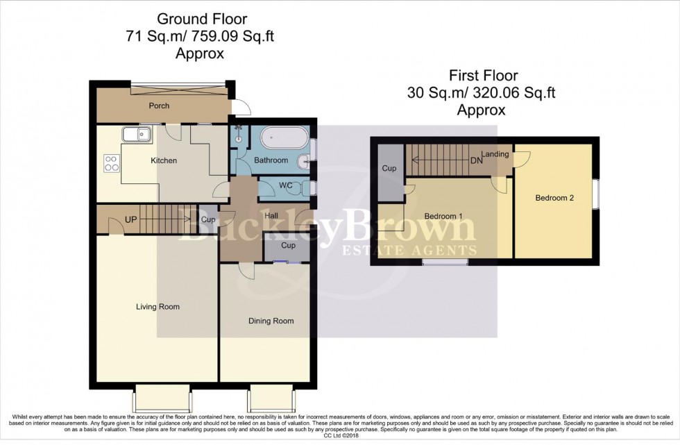 Floorplan for Briar Court, New Ollerton, Newark