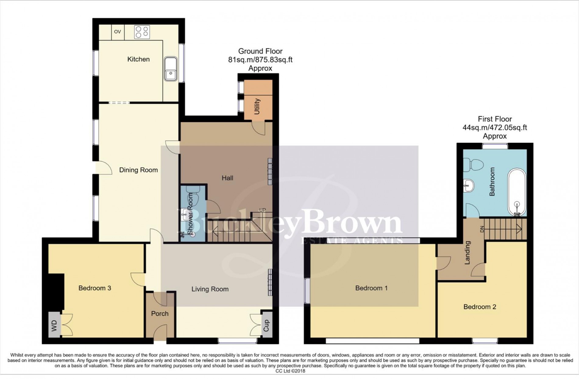 Floorplan for The Mill Knitter's Cottage, Station Street, Mansfield Woodhouse, Mansfield