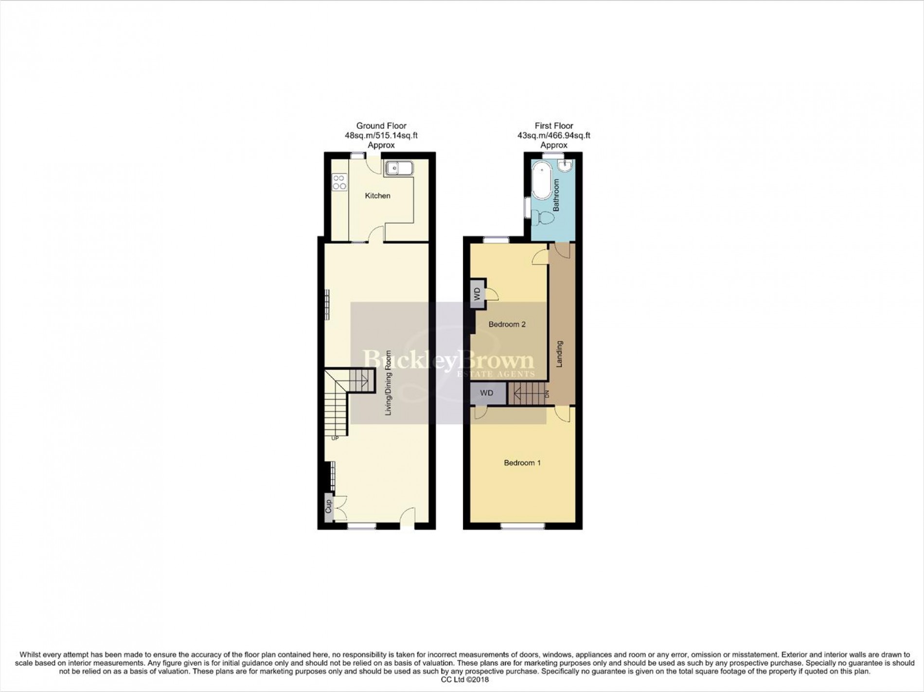 Floorplan for Castle Street, Bolsover, Chesterfield