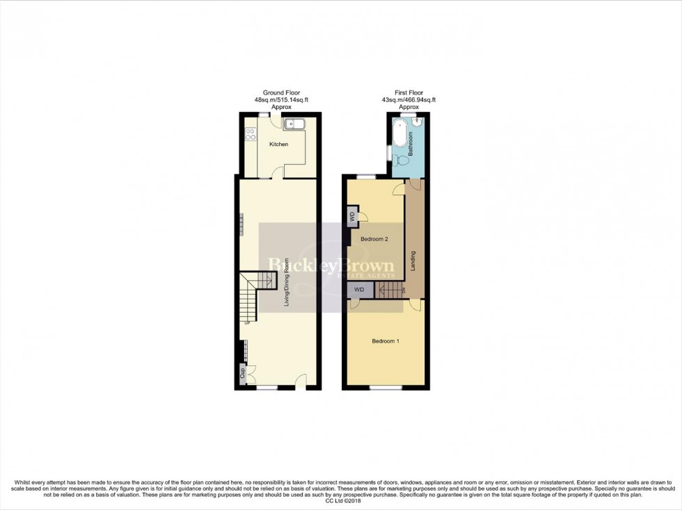 Floorplan for Castle Street, Bolsover, Chesterfield