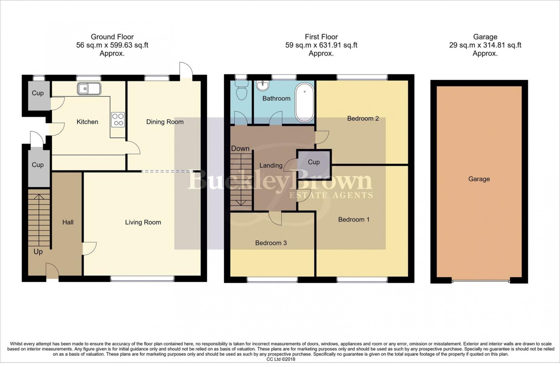 Floorplan for Farndale Road, Sutton-In-Ashfield