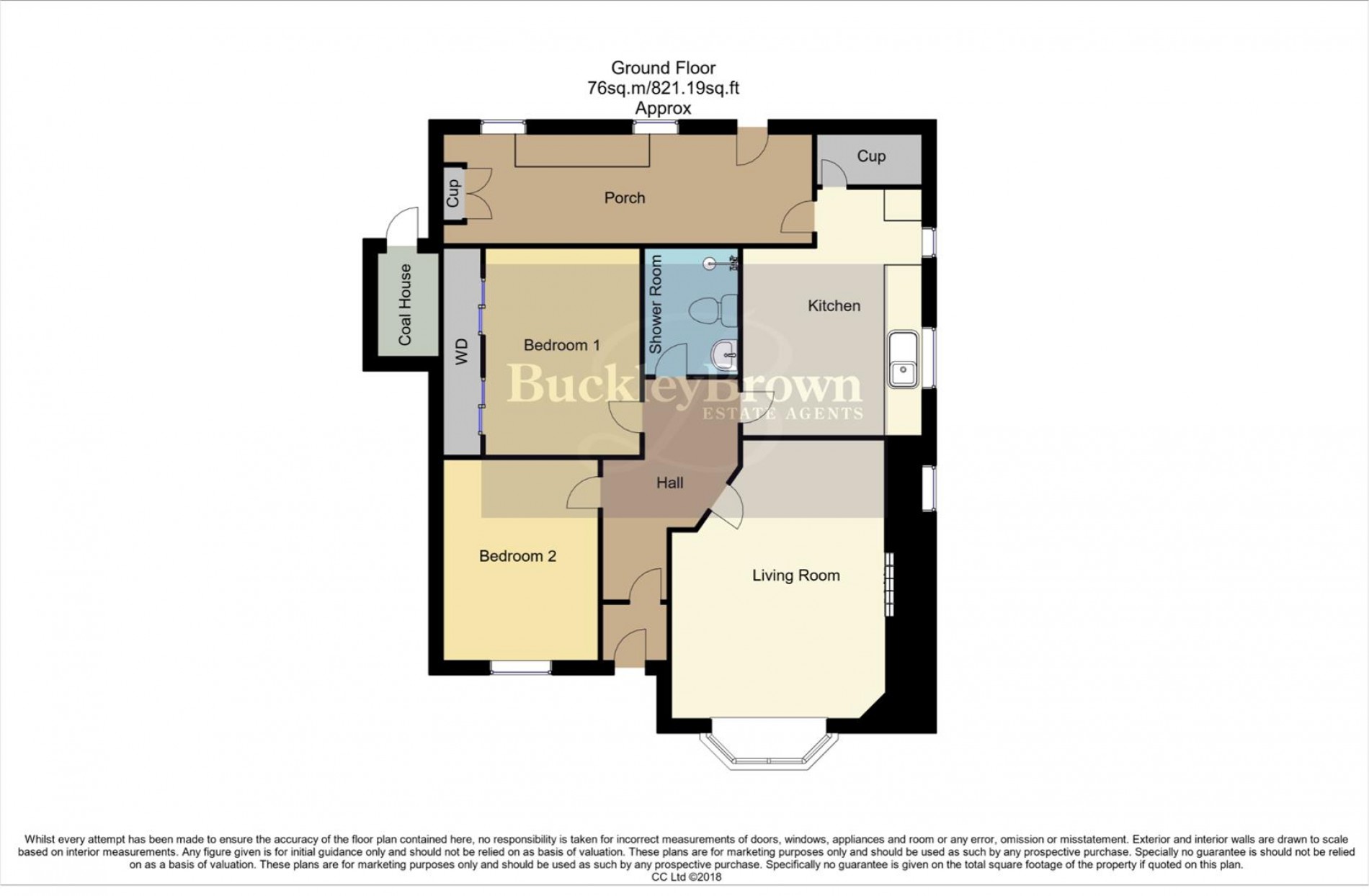 Floorplan for Norton Avenue, Shuttlewood, Chesterfield