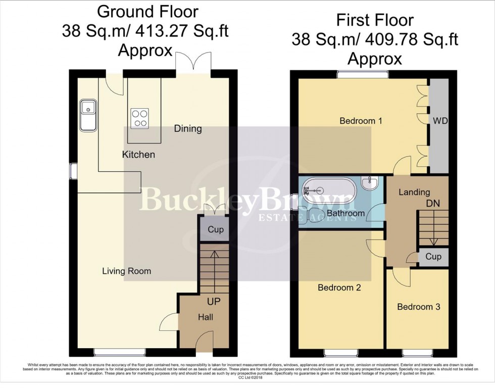 Floorplan for Alder Close, Forest Town, Mansfield