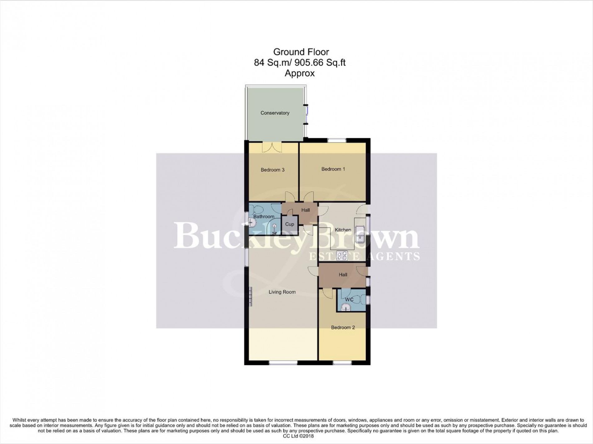 Floorplan for Darricott Close, Rainworth, Mansfield