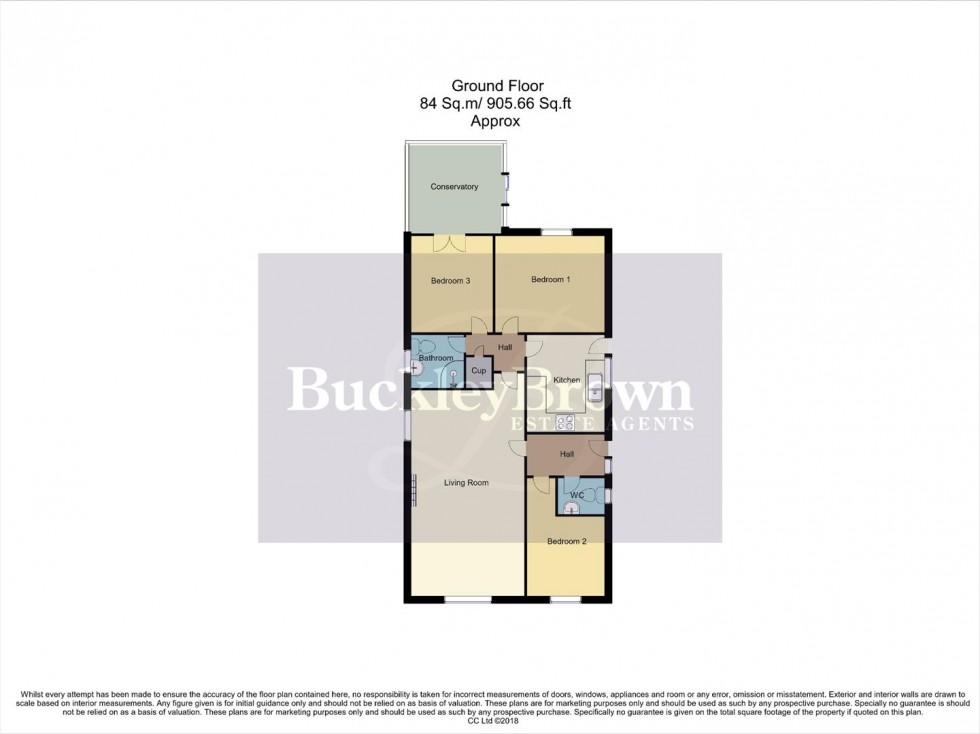 Floorplan for Darricott Close, Rainworth, Mansfield