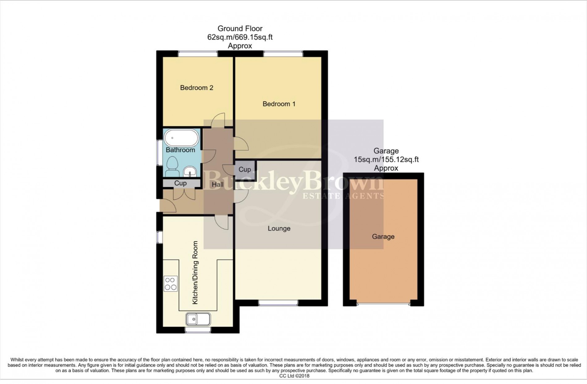 Floorplan for Waterdown Close, Mansfield Woodhouse, Mansfield