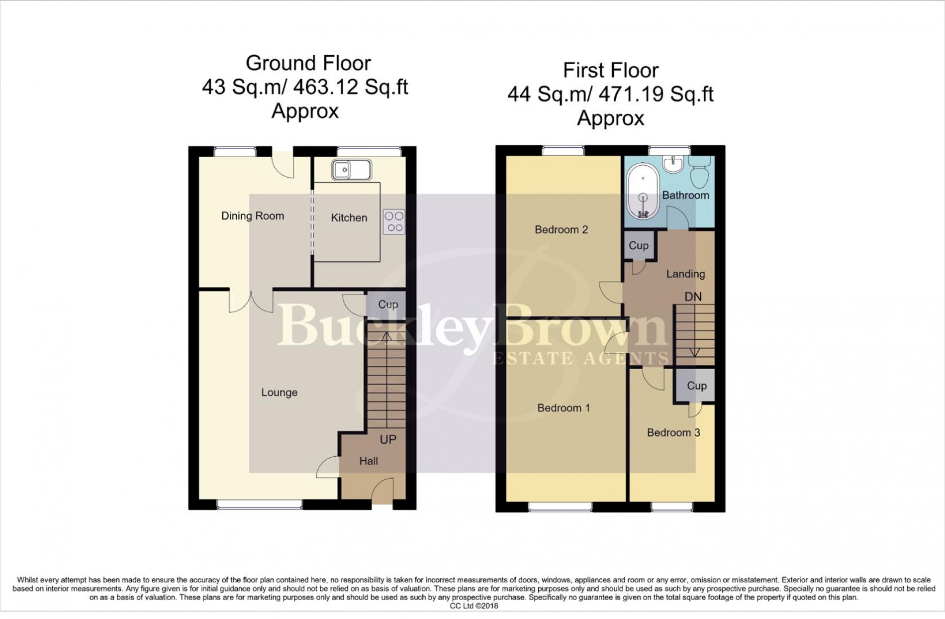 Floorplan for Kensington Close, Sutton-In-Ashfield