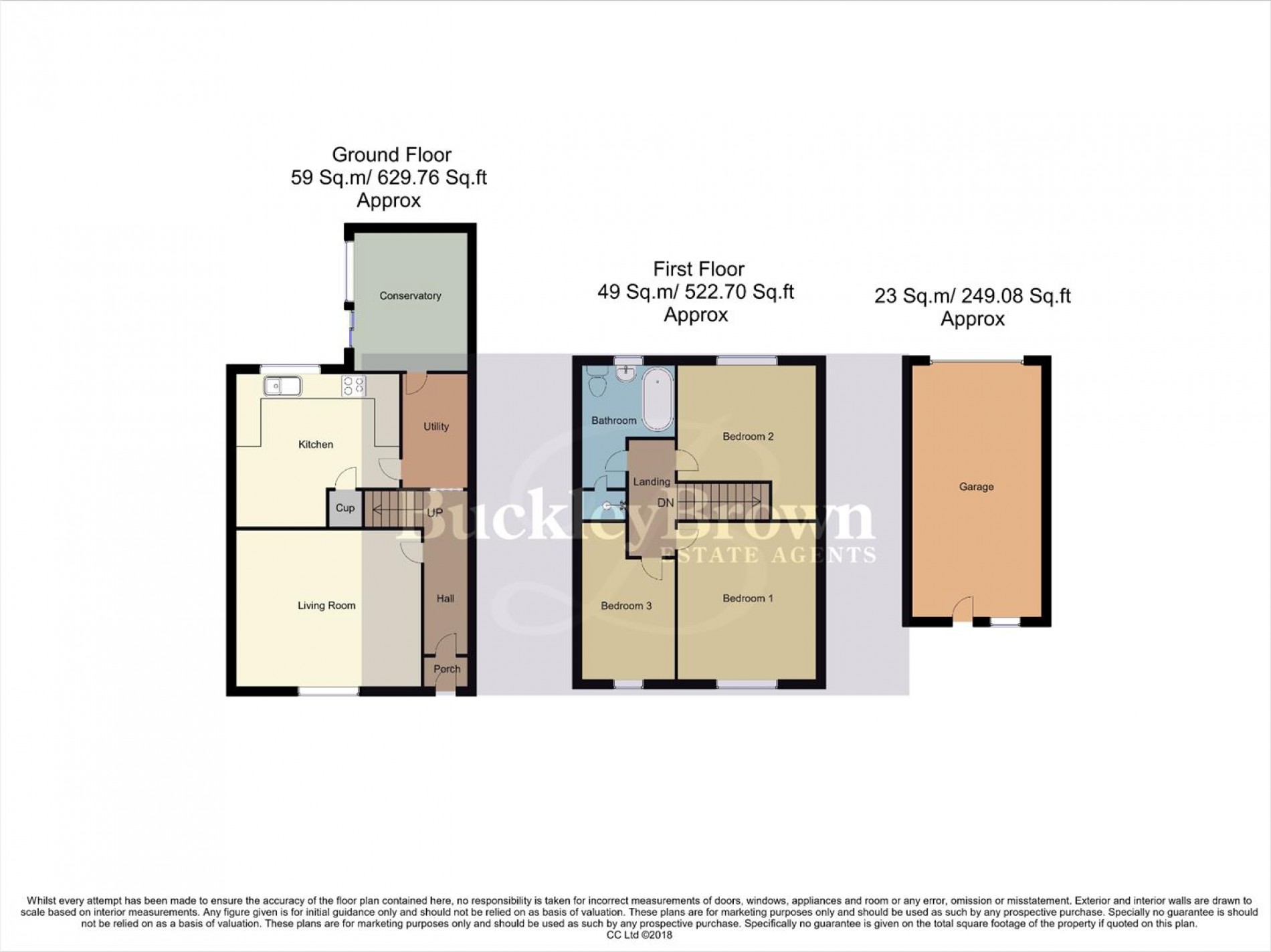 Floorplan for Rufford Avenue, Rainworth, Mansfield