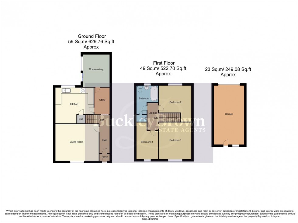 Floorplan for Rufford Avenue, Rainworth, Mansfield