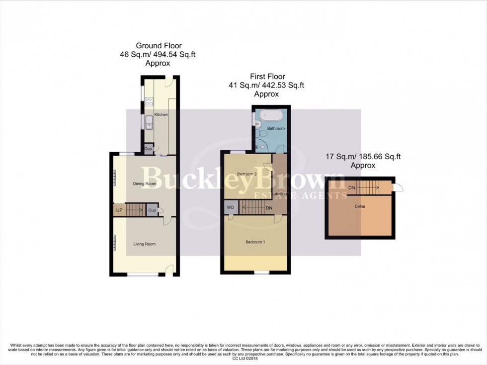 Floorplan for Hornscroft Road, Bolsover, Chesterfield