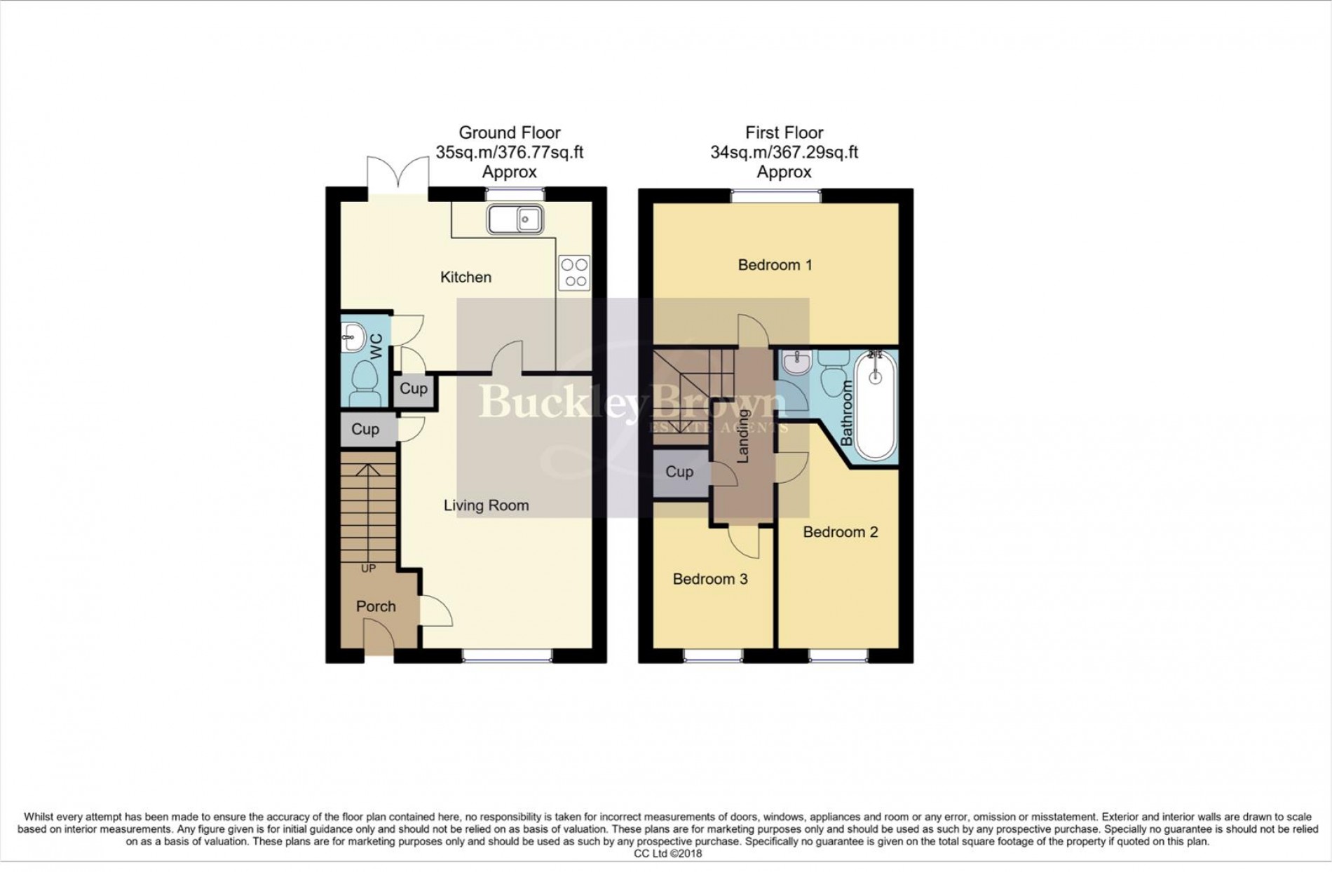 Floorplan for The Hay Fields, Rainworth, Mansfield