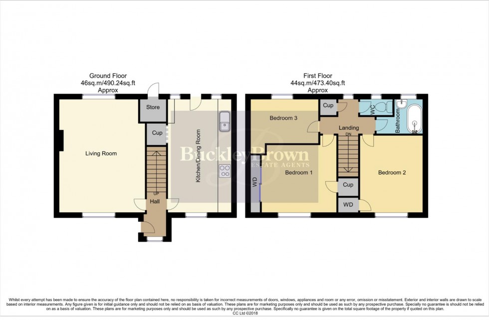 Floorplan for Cumberland Drive, Mansfield