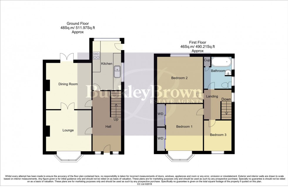 Floorplan for Leabrooks Avenue, Sutton-In-Ashfield