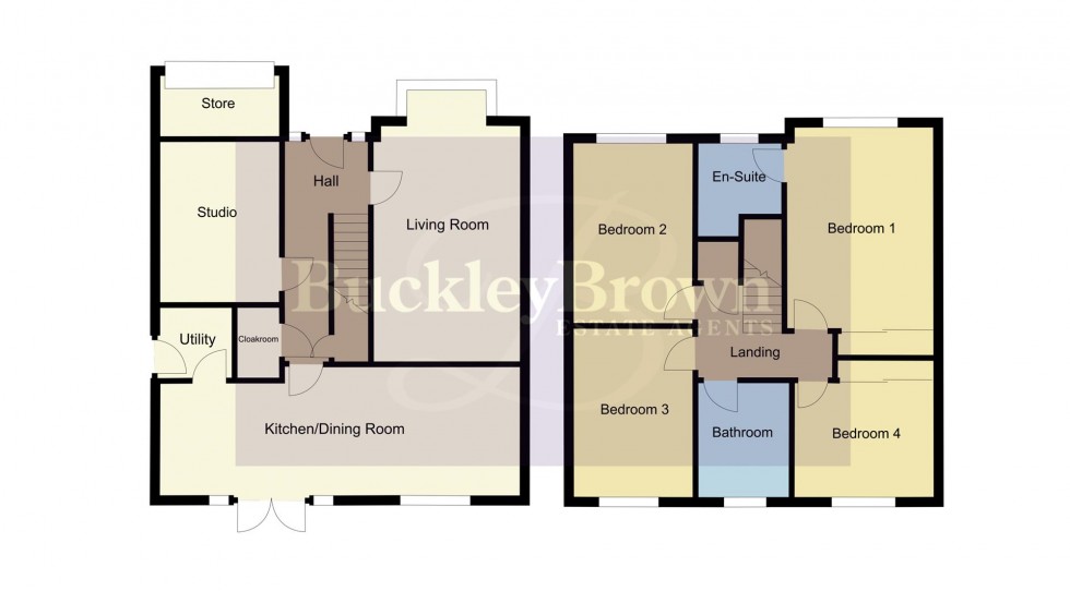 Floorplan for Hawke Brook Close, Bolsover, Chesterfield